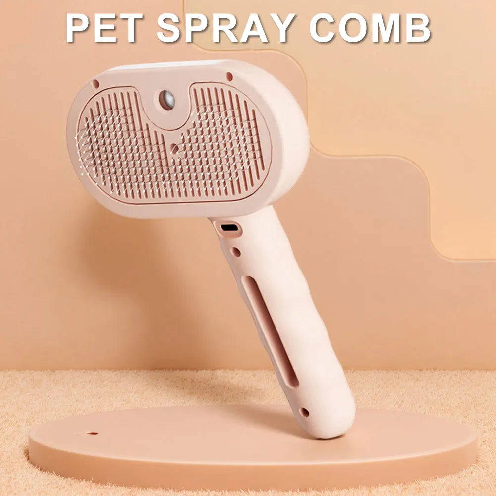 3 in 1 Steam Pet Brush for Shedding & Grooming for Cats Dogs and Small Animals