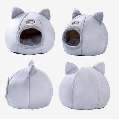 Plush Winter Warming Lovely Pet bed With Removable Soft Mat Cushion