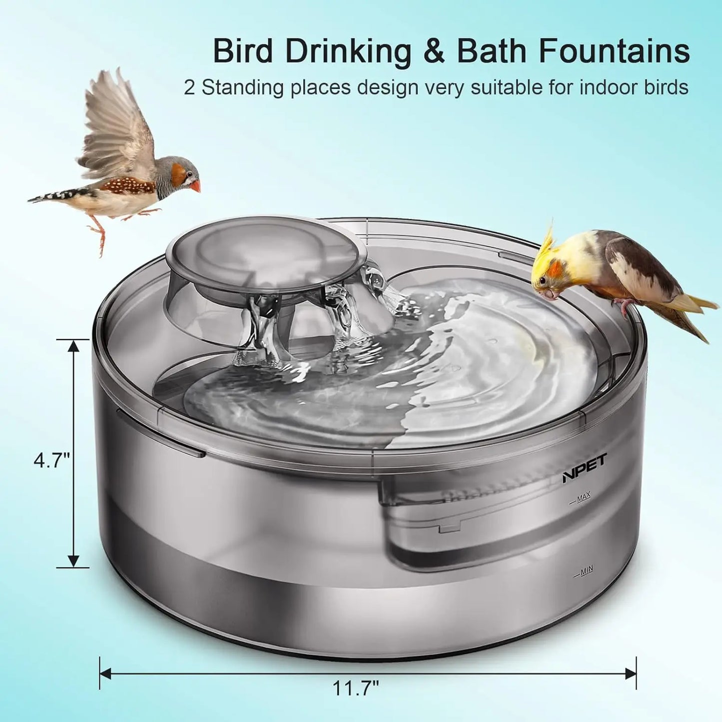 Large Automatic Pet Water Dispenser for Multiple Pets