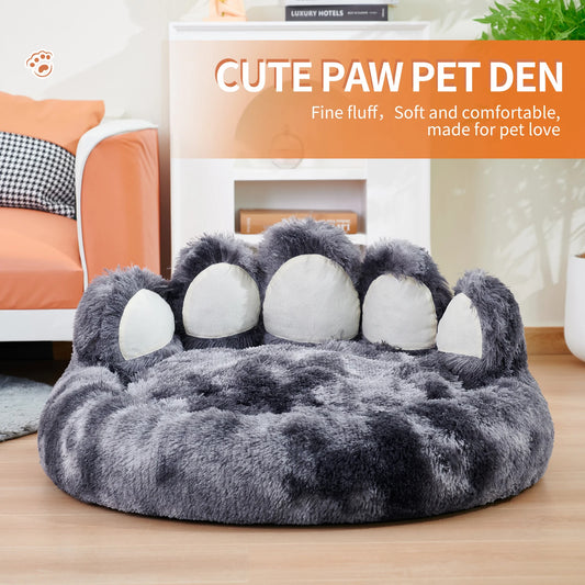 Cozy Comfy Pet Paw Shape Warm Bed