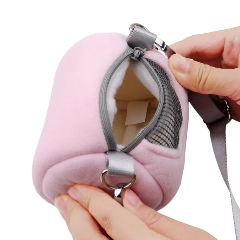 Pet Cage Cross Body Accessories Visible Mesh Hamster Carrier Bag