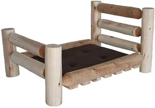 Pet Bed, Medium: 40 L x 30 W x 20 H (30 lbs.), Brown