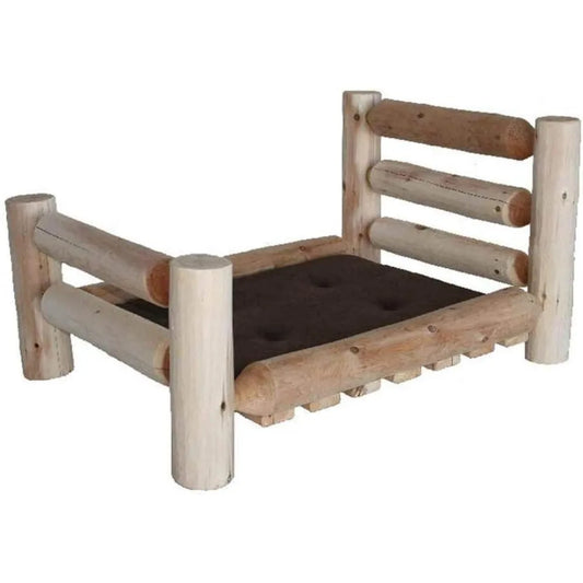Pet Bed, Medium: 40 L x 30 W x 20 H (30 lbs.), Brown