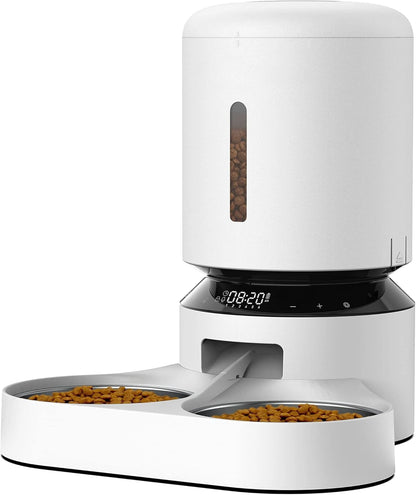 5G WiFi Pet Feeder with 2-Way Audio Sound Alerts, Automatic Feeder with Camera 1080P HD Video with Night Vision.