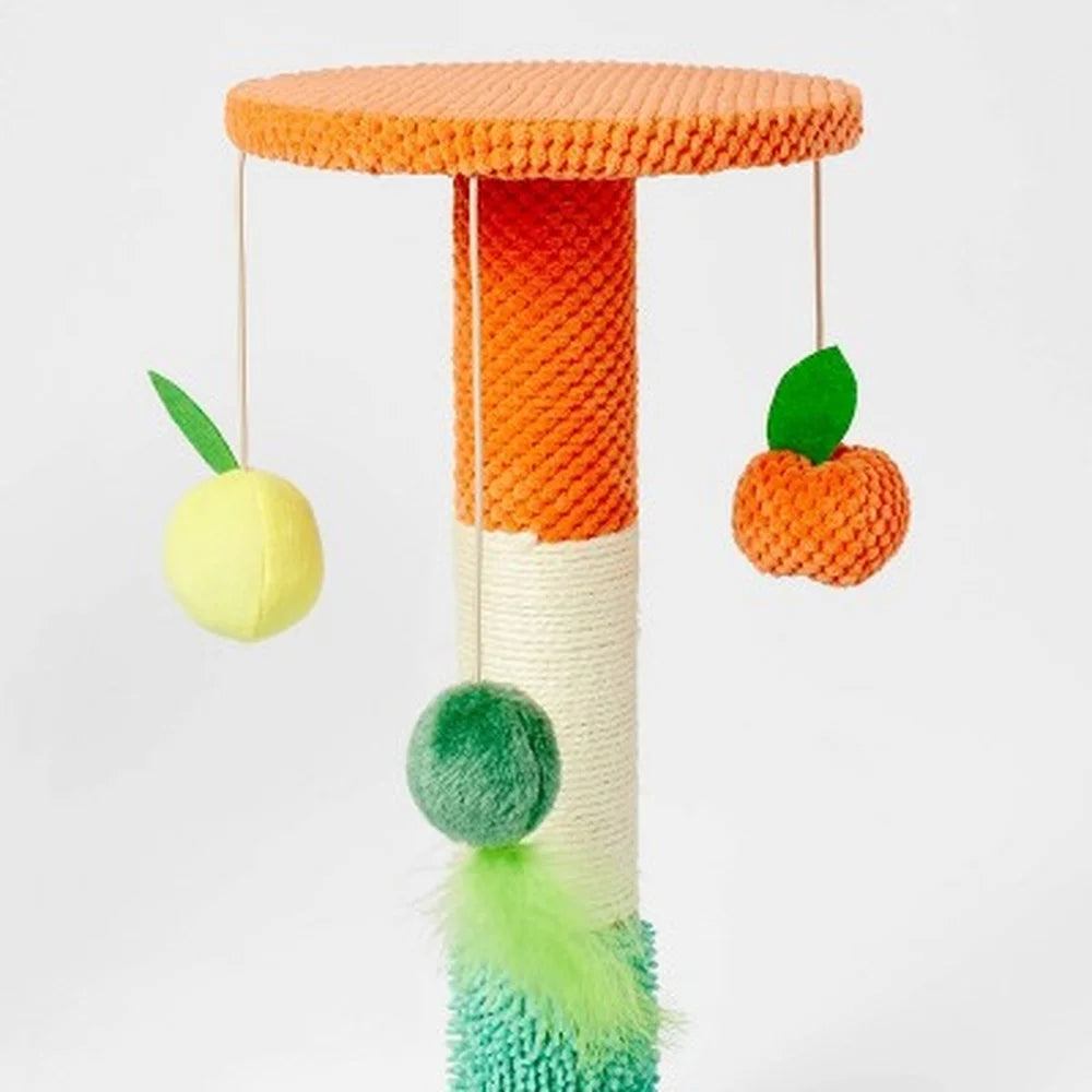 Hanging Fruit Cat Scratcher Easy Setup