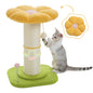 Flower Cat Scratching Post with Removable Flower Cat Bed, Spring Ball