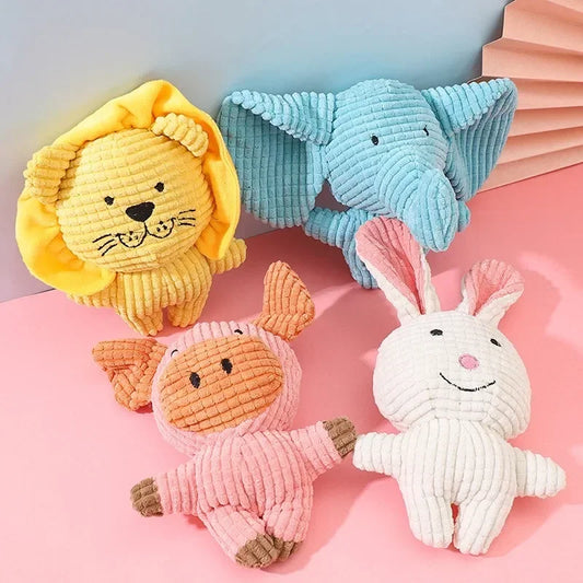 Plush Dog Cute Animal Shape Bite Resistant Toys,