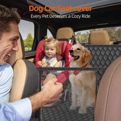 Non -Slip Back Seat Extender for Dogs Holds 400LBS Hardbottom Waterproof For Universal Size