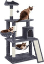 Extra Large Cat Tree Condo with Sisal-Covered Scratching Post & Plush Perch Hammock.