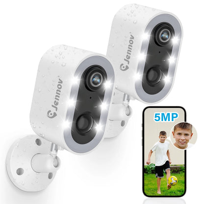 Security Outdoor Home Camera Wireless Battery Powered with Color Night Vision Two-Way Talk