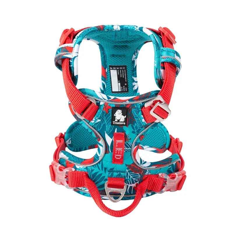 Truelove Pet Explosion-Proof Dog Harness Camouflage Reflective Nylon