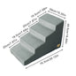 Pet 3/4 Step Ladder High-Density Foam Removable and Washable Training Pet Ramp Stairs