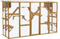 Catio Playground Cat Window Outside Enclosure, with Weather Protection Roof.