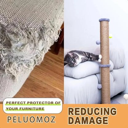 36 inch Tall Cat Scratch Post for Indoor Cats with Durable Natural Sisal Rope