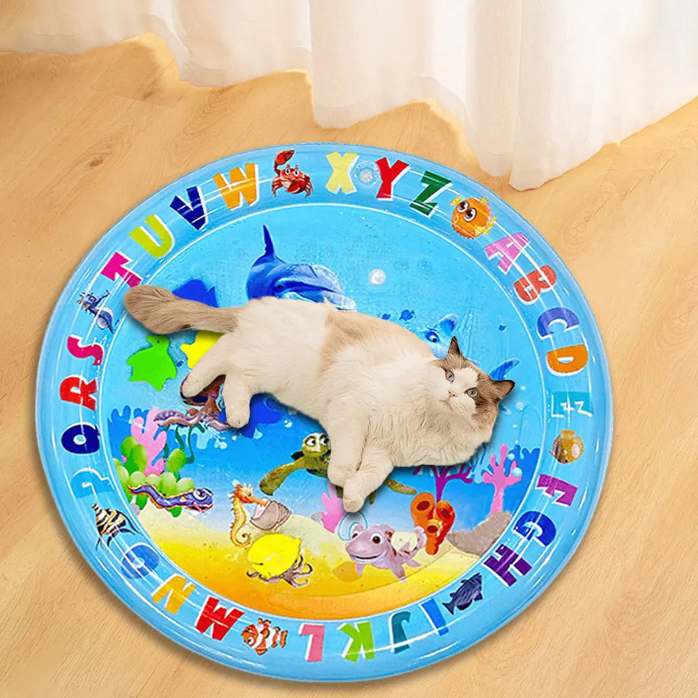 Pet Tummy Time Premium Inflatable Water Cushion Interactive Gym Toy