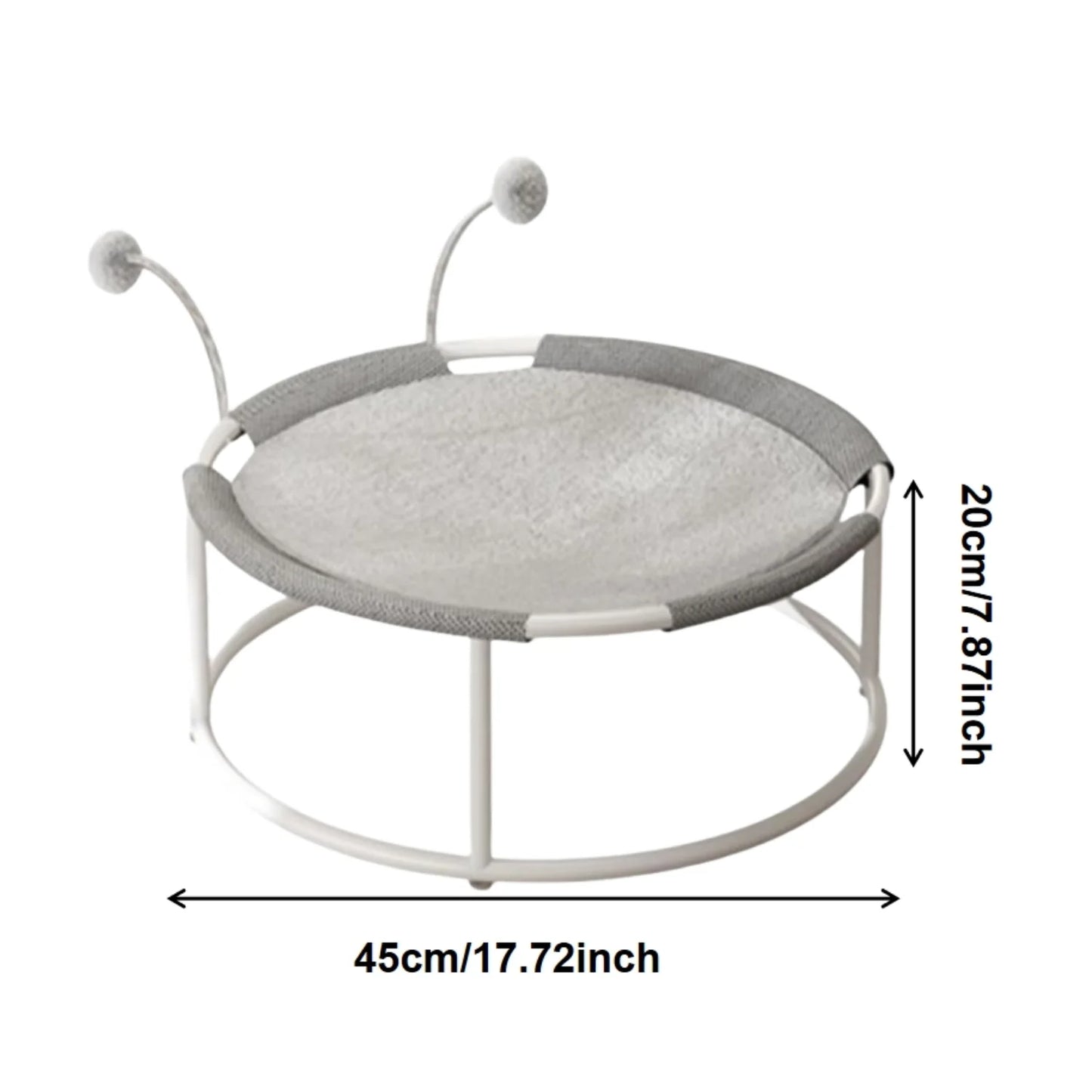 Raised Pet Hammock Bed or Indoor Outdoor Pet Trampoline,  Removable and Washable Soft Mattress, Comfortable and Breathable.  Strong Structure and Stable.
