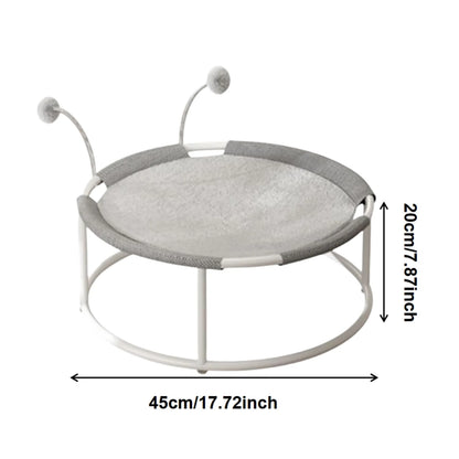 Raised Pet Hammock Bed or Indoor Outdoor Pet Trampoline,  Removable and Washable Soft Mattress, Comfortable and Breathable.  Strong Structure and Stable.