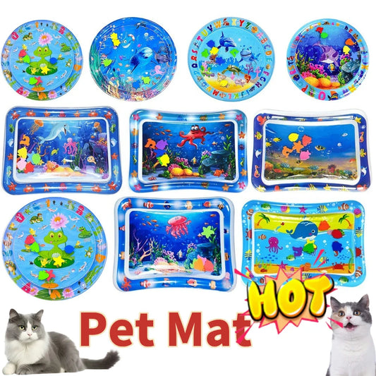 Pet Tummy Time Premium Inflatable Water Cushion Interactive Gym Toy