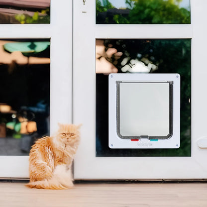 Pet Flap Door with 4 Way Security Lock. In & Out Door Sizes Small-XL