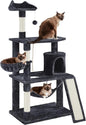 Extra Large Cat Tree Condo with Sisal-Covered Scratching Post & Plush Perch Hammock.