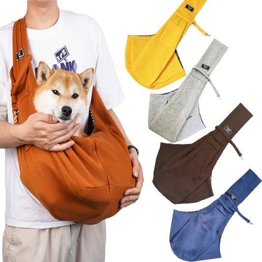 Crossbody breathable Pet folding  bag, large capacity exclusive portable bag