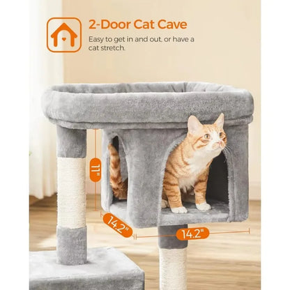 33.1-Inch Cat Tower for Large Cats up to 16 lbs,