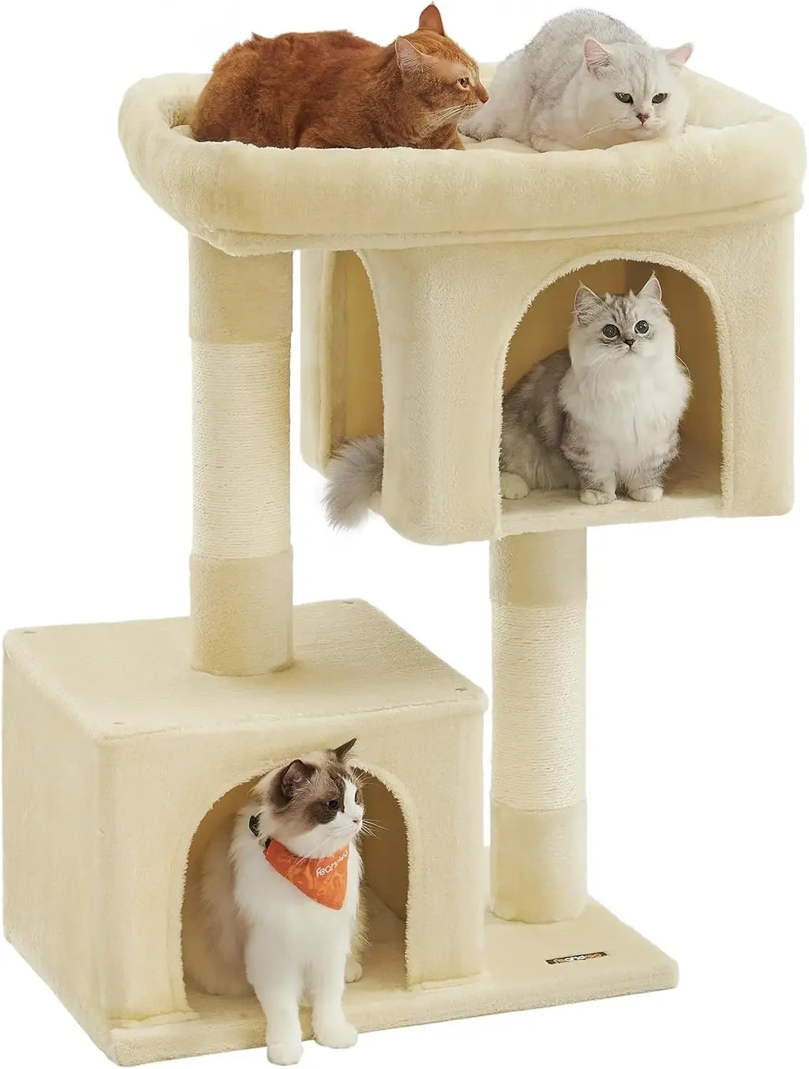 33.1-Inch Cat Tower for Large Cats up to 16 lbs,