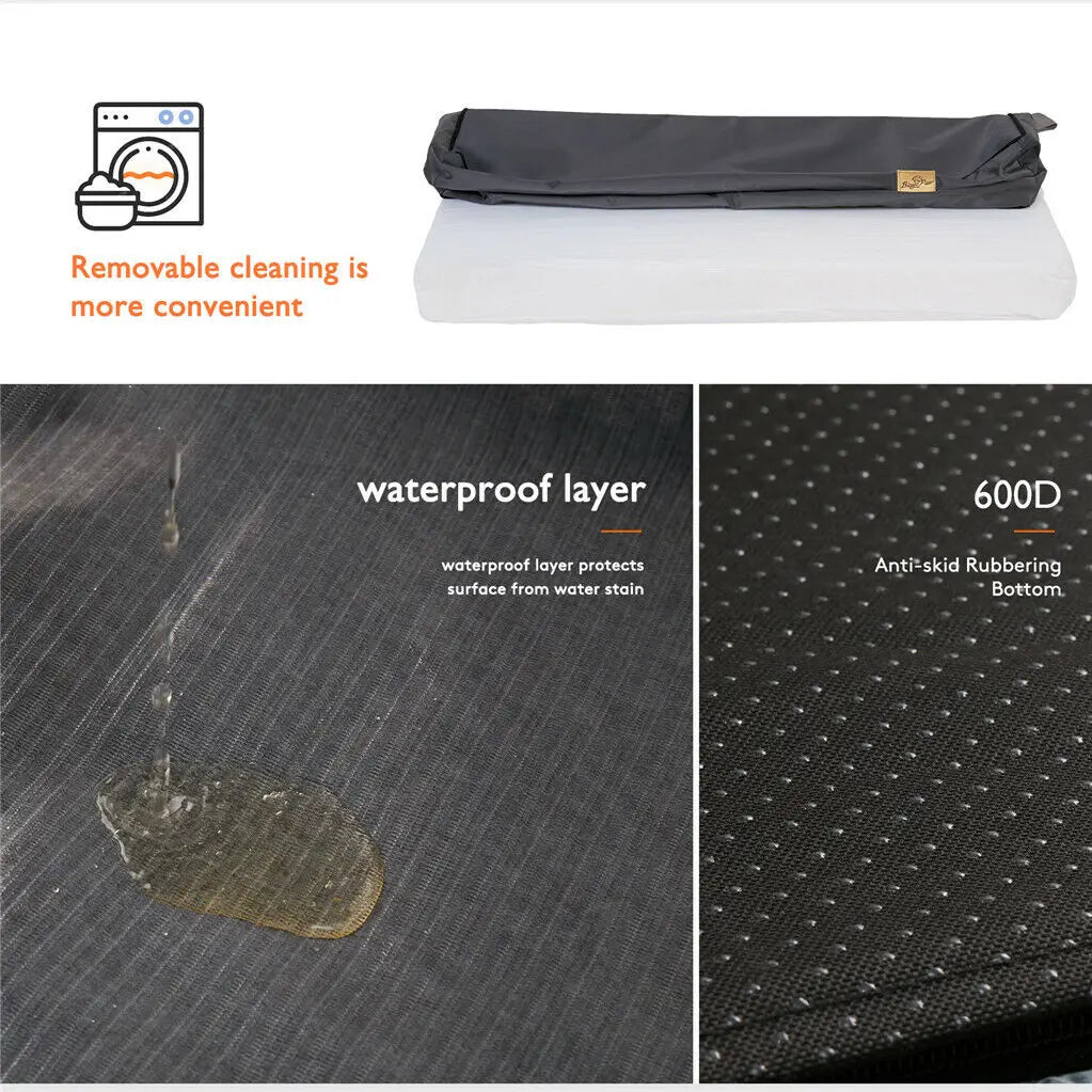 M L XL 2XL Pet Orthopedic Bed Memory Foam Mattess Cushion with Washable Cover Waterproof