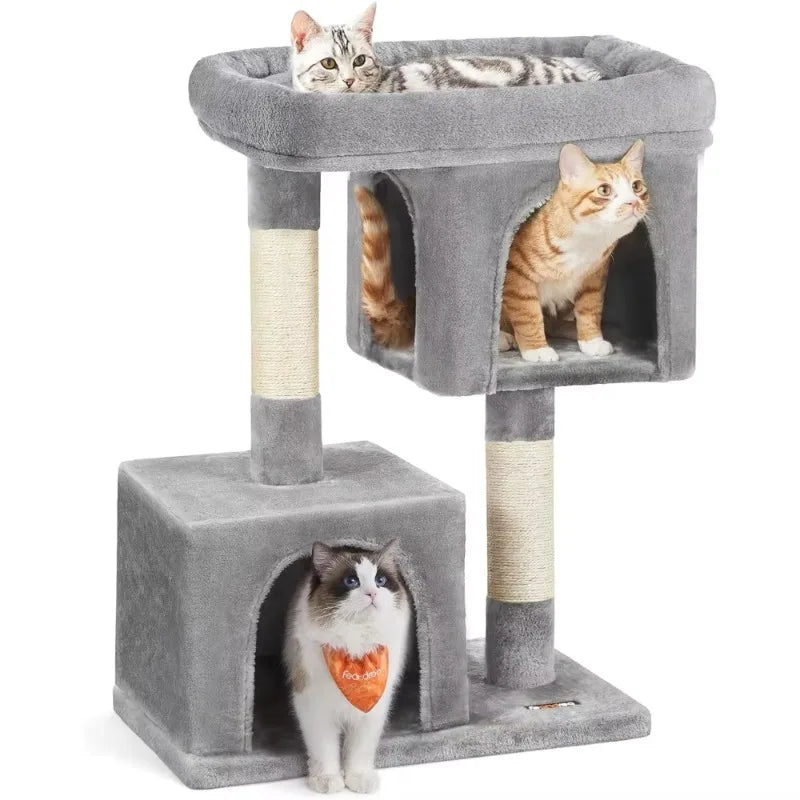 33.1-Inch Cat Tower for Large Cats up to 16 lbs,
