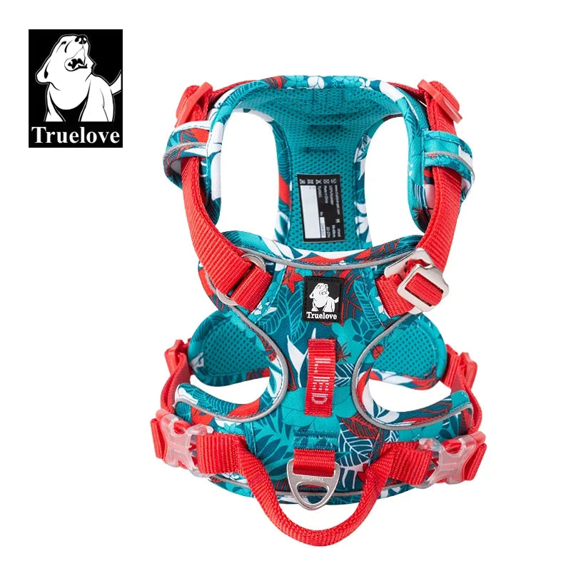 Truelove Pet Explosion-Proof Dog Harness Camouflage Reflective Nylon