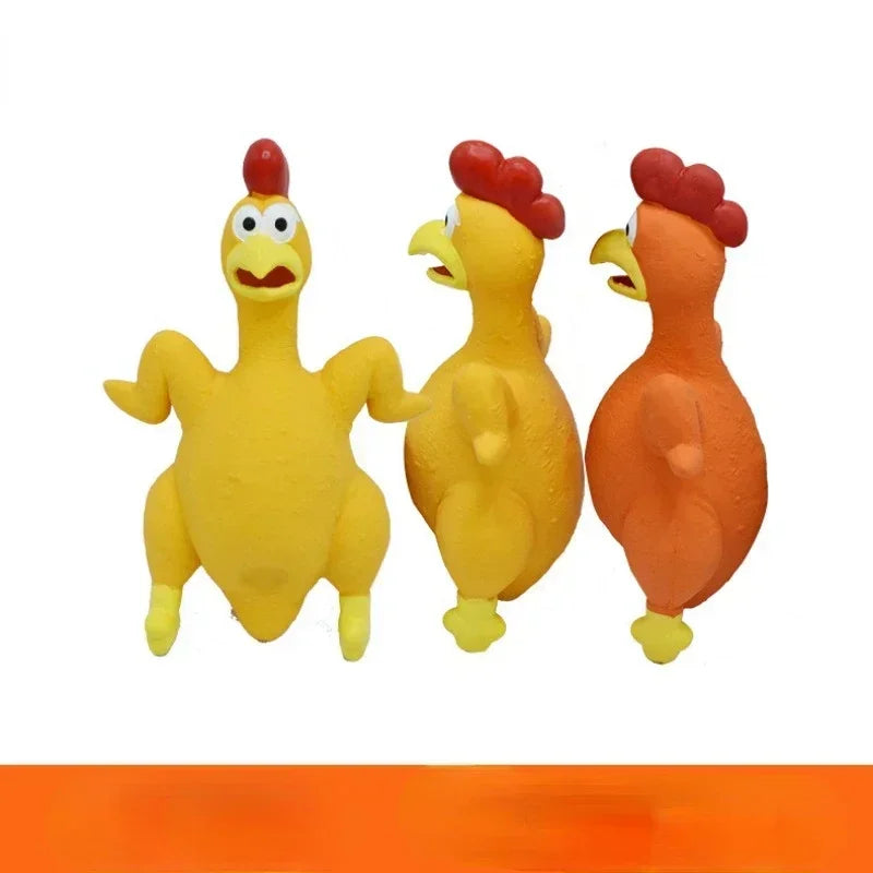 Screaming Plastic Chicken Toy