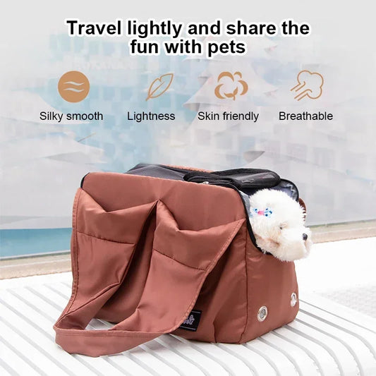 Folding Pet Bag For Cats or Dog Breathable Waterproof Shoulder Bag