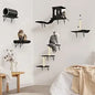 7-in-1 Wall Mounted Cat Climber Wall Playground