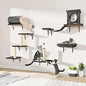 7-in-1 Wall Mounted Cat Climber Wall Playground