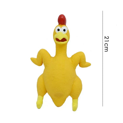 Screaming Plastic Chicken Toy