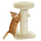 Flower Cat Scratching Post with Removable Flower Cat Bed, Spring Ball