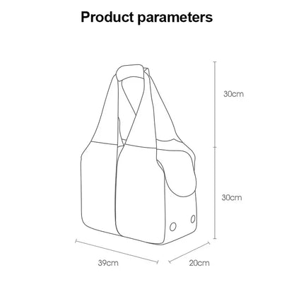 Folding Pet Bag For Cats or Dog Breathable Waterproof Shoulder Bag