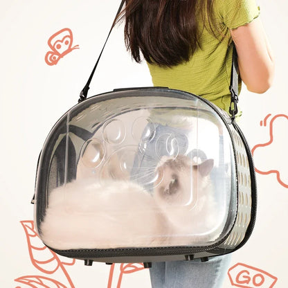 Cat Space Capsule Transparent Cat Carrier Bag Breathable Backpack