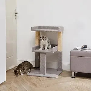 Nala 3 Tier Cat condo for Large Cats with Scratching Post