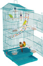 Roof Top Medium Parakeet Bird Cages for Cockatiels Conures Finches Budgies Canaries Lovebirds Parakeets