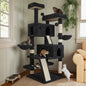 66 Inch Multi-Level Large Cat Tree Tower Cozy Plush Condo with Sisal Scratching Posts