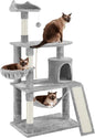 Extra Large Cat Tree Condo with Sisal-Covered Scratching Post & Plush Perch Hammock.