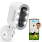 Security Outdoor Home Camera Wireless Battery Powered with Color Night Vision Two-Way Talk