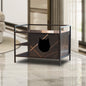 Hidden Litterbox Enclosure Cabinet, Keeps Everything Contained, No Mess.