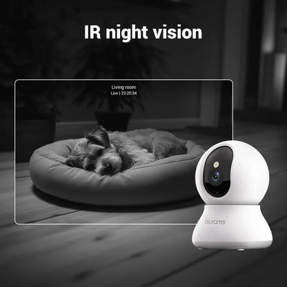 Home Security Camera for Pets with One-Touch Call Update, Two Way Talking, Motion Detection, Night Vision