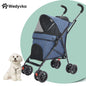 Outdoor Pet Stroller Cat Dog Travel Breathable Pet Stroller Lightweight Folding Universal Wheels Small Medium Pet Stroller