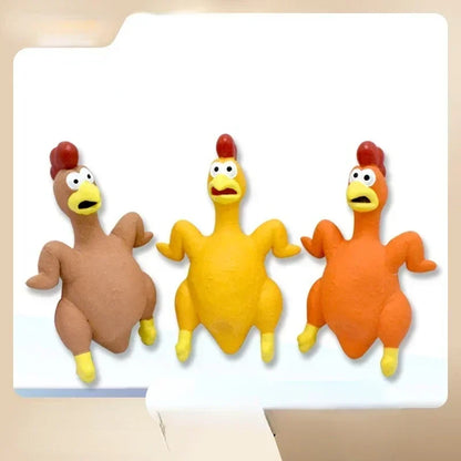 Screaming Plastic Chicken Toy
