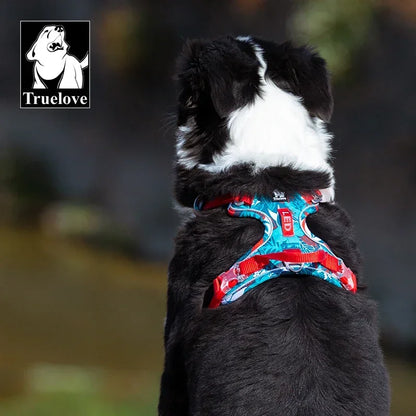 Truelove Pet Explosion-Proof Dog Harness Camouflage Reflective Nylon