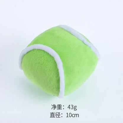 Cute Ball Shape Plush Bite Resistant Teething Small Dog Toy