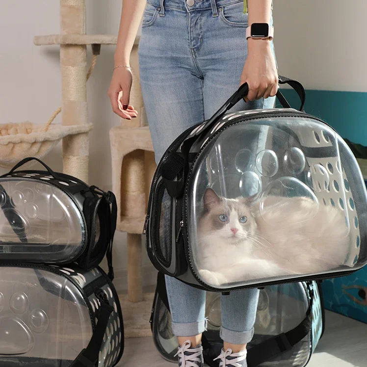 Cat Space Capsule Transparent Cat Carrier Bag Breathable Backpack